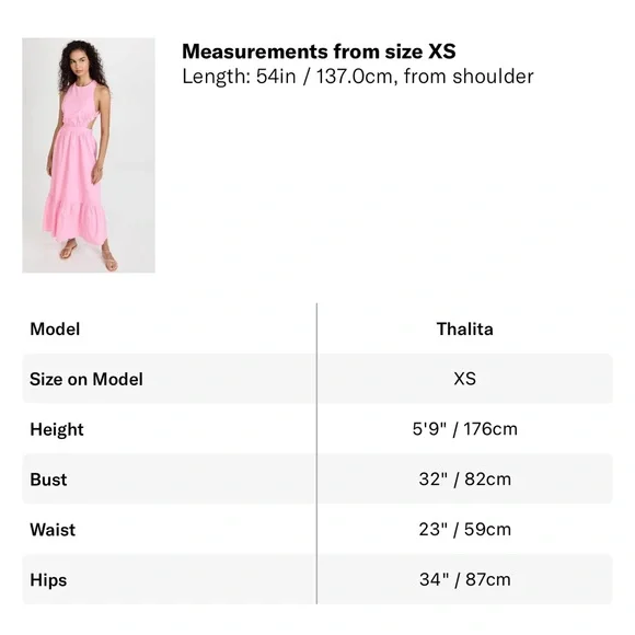 (SOLD) BARBIE PINK💕 NWT English Factory sleeveless + cut out #Maxi dress | Sz S - Picture 7 of 8